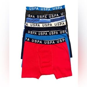 U.S. POLO ASSN. 5 PK COTTON BOXER BRIEFS SIZE LARGE (NEW WITH TAGS) A14